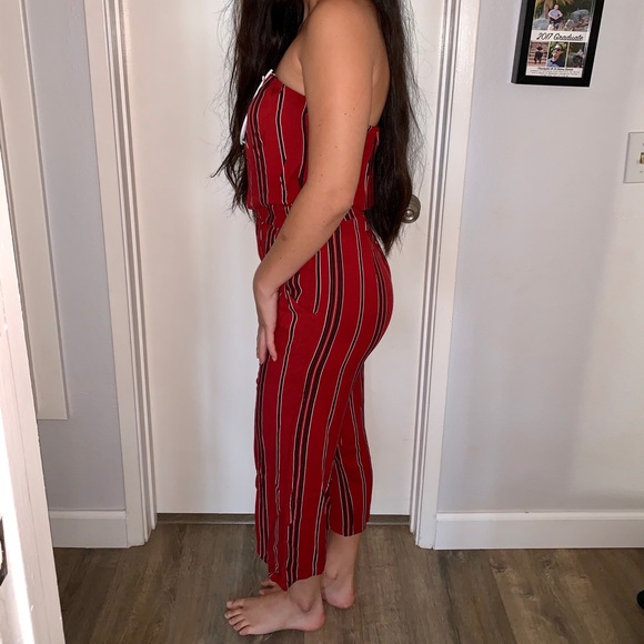 Striped Tillys Jumpsuit - Picture 2 of 4